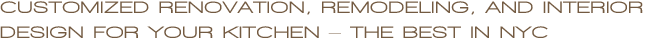 Kitchen Remodeling, Renovation & Design for NYC Condos and Co-Ops